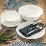 Сервиз столовый стеклокерам, 19 пр, 6 перс, Daniks, Белый, CW