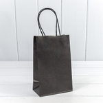 Пакет подарочный 13х21х8см (Черный, Крафт)