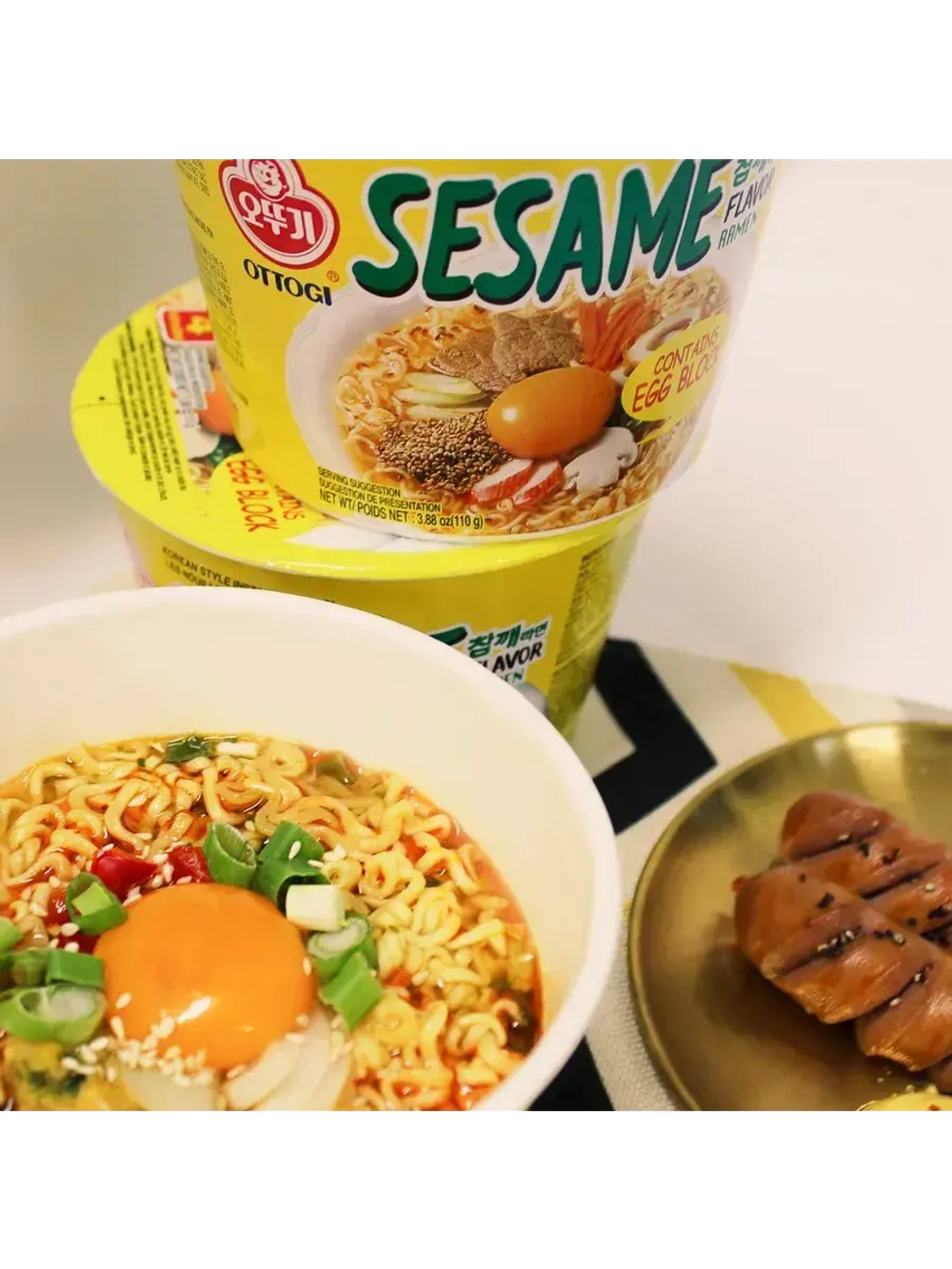 Лапша Ottogi Sesame Ramen со вкусом кунжута 110 г