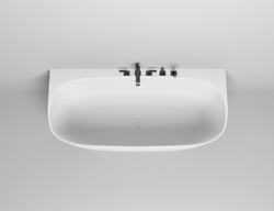 Ванна каменная пристенная глянцевая 180x85 Salini SOFIA WALL 102513G