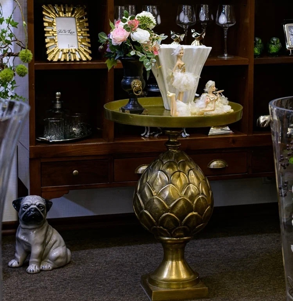 Столик Артишок золотой, 51х71 см [Арт. 470-139]