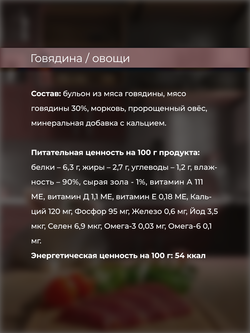 НАБОР Консервы DELISH Super Premium для кошек (суп) с говядиной и овощами - 10 шт х 80 гр