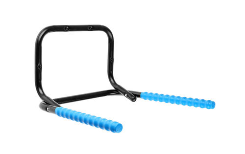 Держатель велосипеда настенный, горизонтальный, складной, max 20кг, стальной, сине-черный