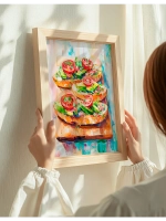 Постер 30х40 интерьерный на кухню без рамки