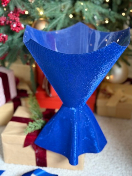 Платье Мерцание (пятиугольник). Цвет:Синий.