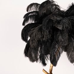 Торшер страусиные перья Feather Lamp A MODERN GRAND TOUR черный