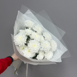 Букет из 3 белых хризантем