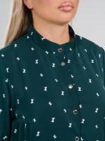 Платье 1329 темно-зеленый Novita (Акция)