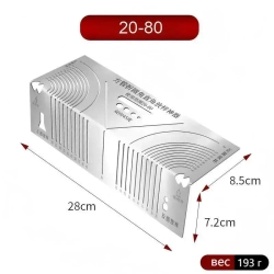 Линейка/угольник 280мм, инструмент для разметки углов и дуг, нержавеющая сталь