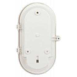 Светильник ЭРА НБП 01-60-002 с решеткой Евро пластик/стекло IP53 E27 max 60Вт 184х115х90 овал белый