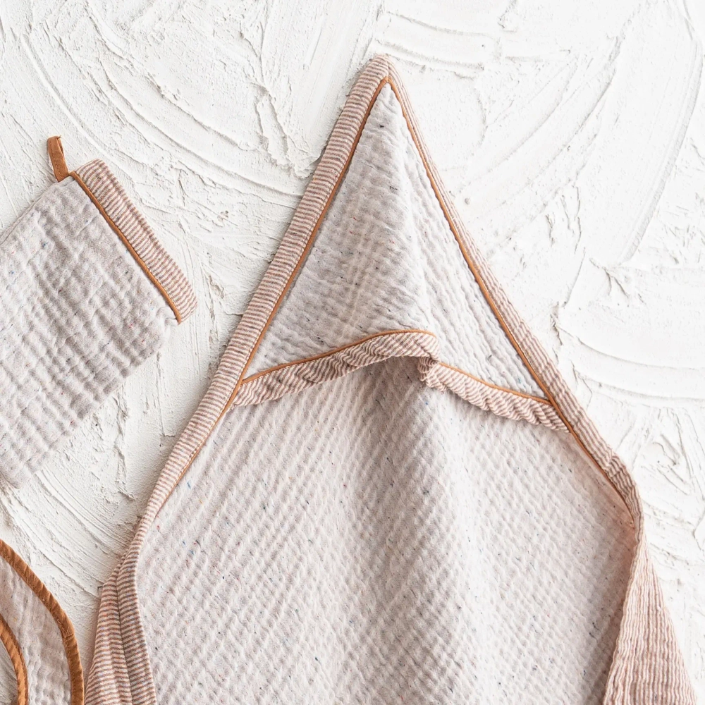 Набор для детей с пончо (4 предмета) Melinda | коричневый