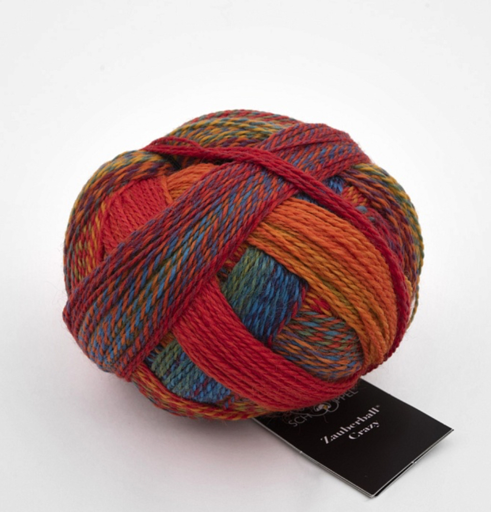 Пряжа Crazy Zauberball (1702/Черепаховый панцирь), 420м/100гр