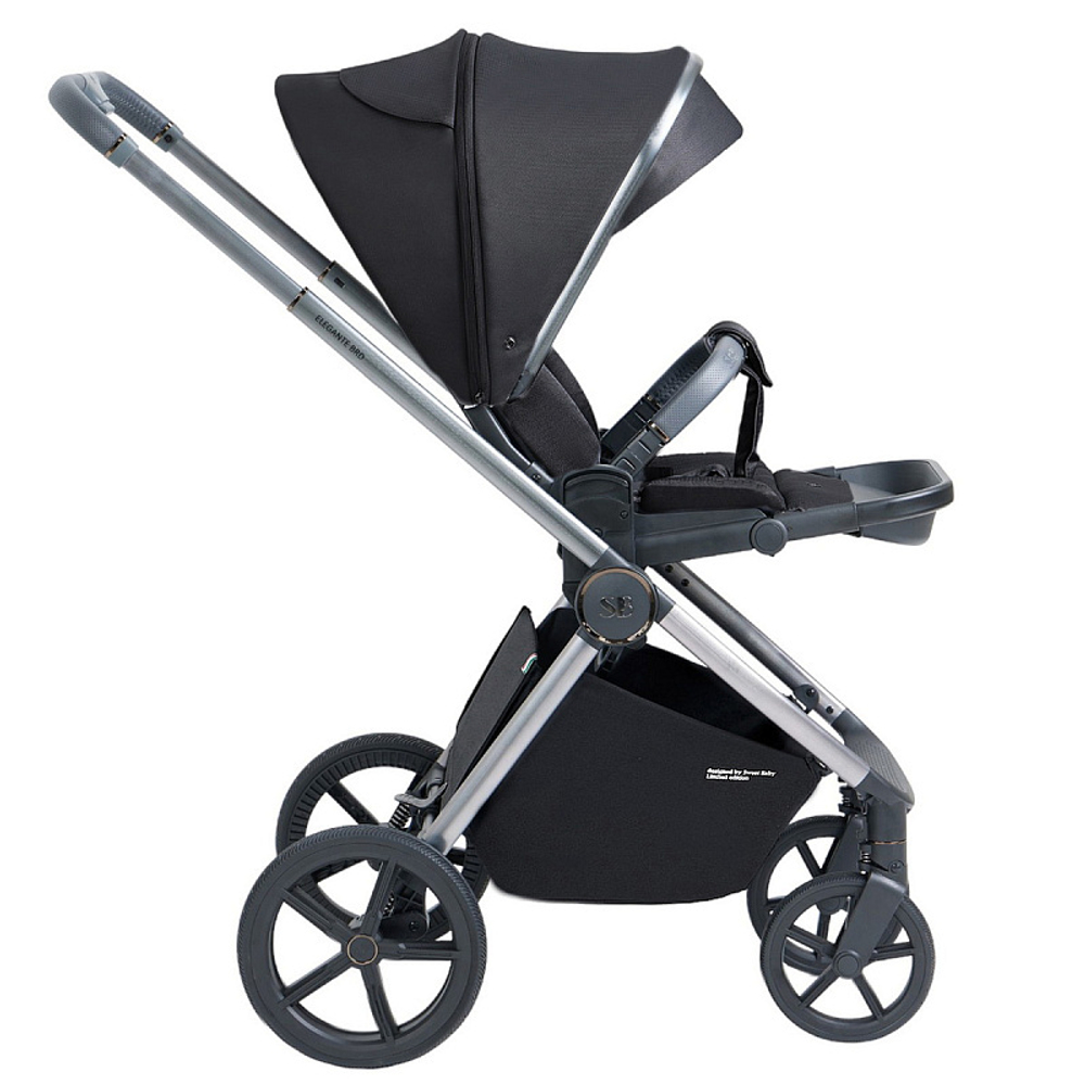Детская коляска Sweet Baby Elegante 3 в 1 BRD Black