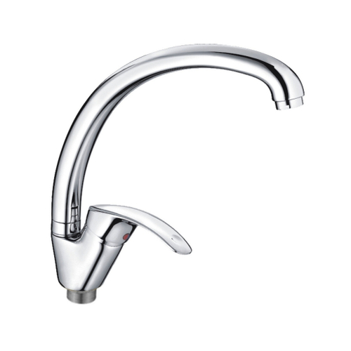 Смеситель для кухни 40к CN4121-2 CRON высокий пов. излив, п/гайку, ХРОМ