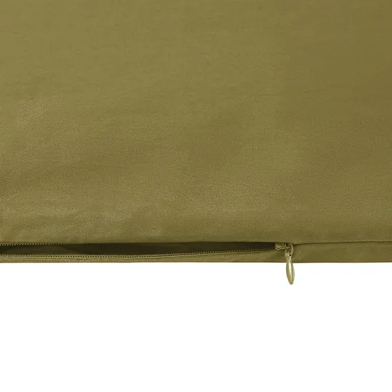 Комплект постельного белья из премиального сатина оливкового цвета из коллекции essential, 150х200 с