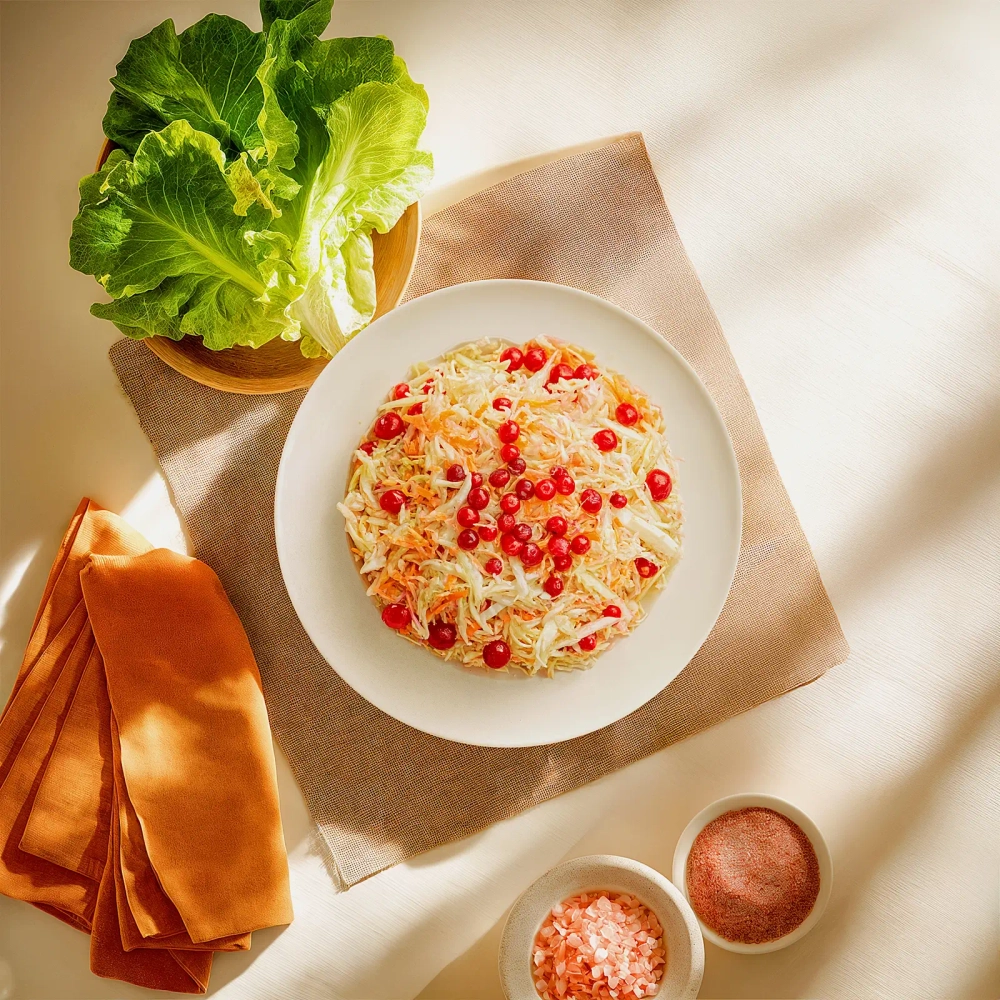 Салат Капуста квашеная с клюквой 900г