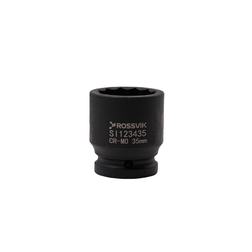 SI123435 Головка торцевая ударная 12-гранная ROSSVIK 3/4", 35мм