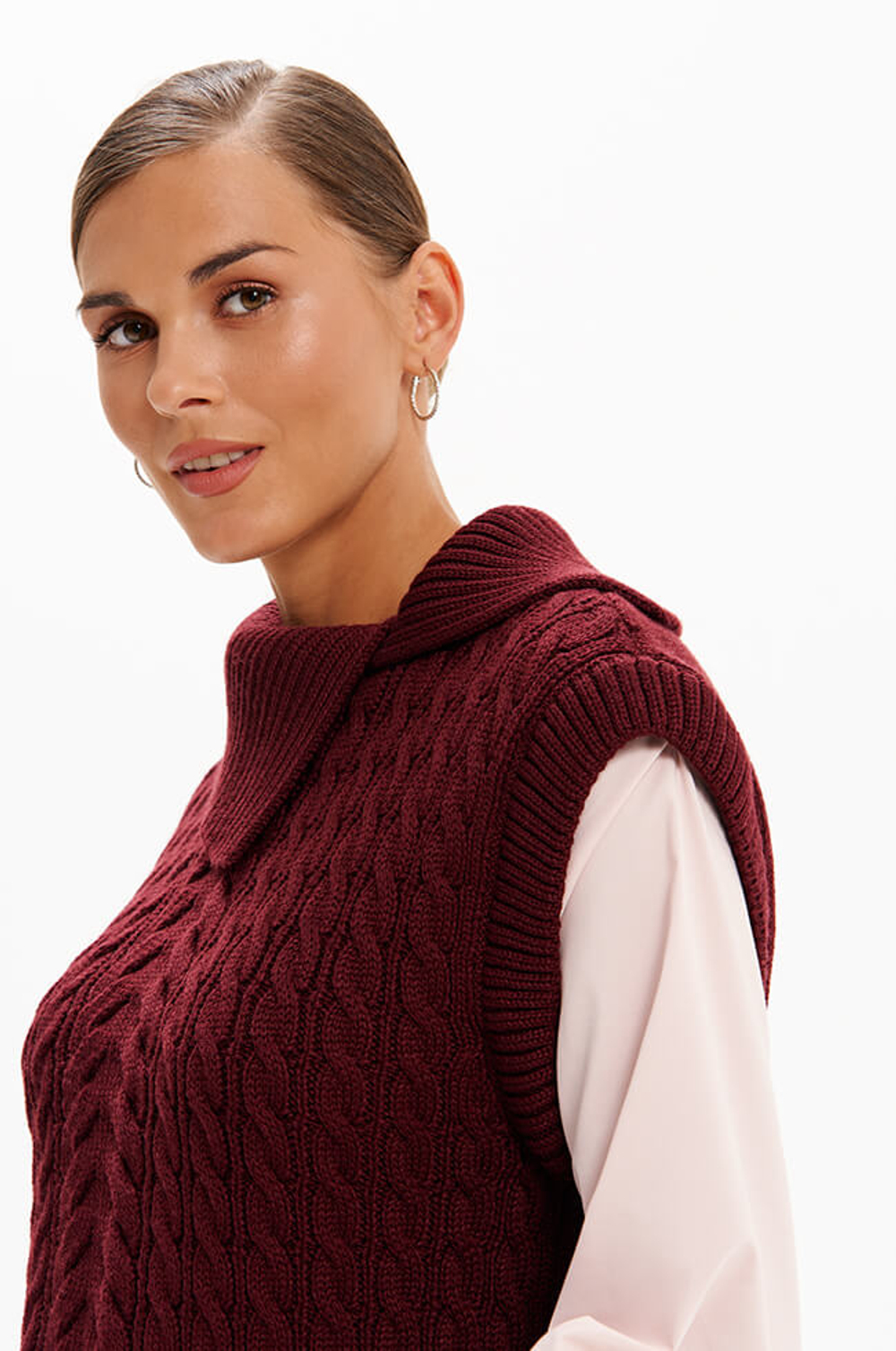 23447 Джемпер женский (бордовый)