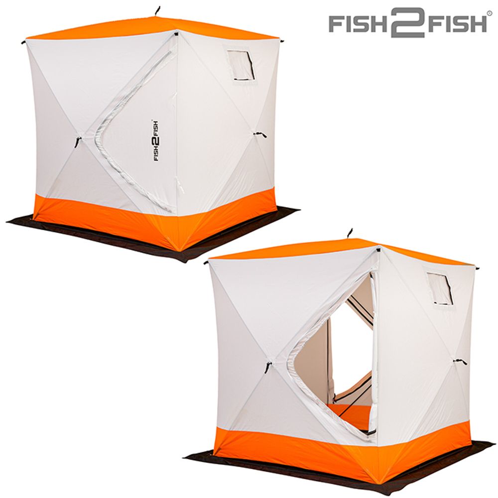 Палатка зимняя Fish 2 Fish Куб 2,0х2,0х2,25 м с юбкой в чехле