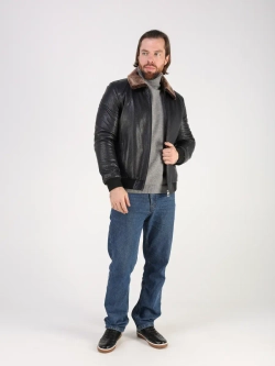 Дубленка зимняя куртка натуральная кожаная