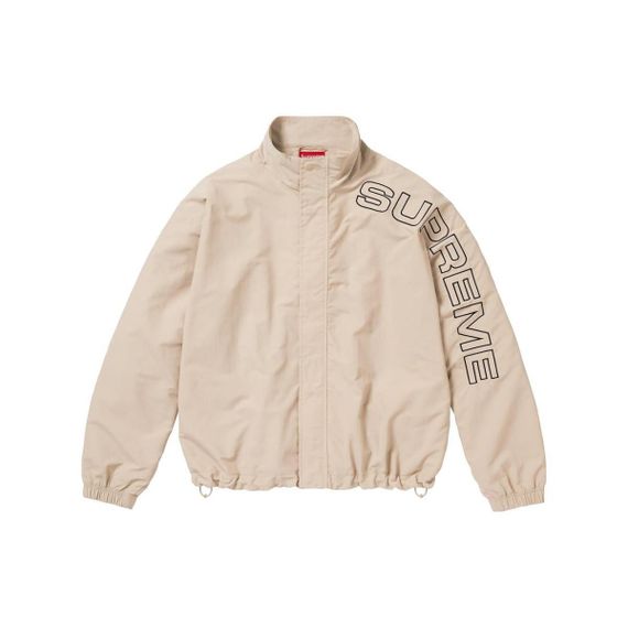 Supreme FW23 WEEK1 SPELLOUT EMBROIDERED TRACK JACKET Logo