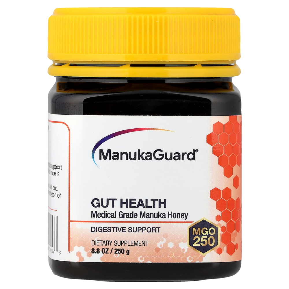 ManukaGuard, мед манука, медицинским работником, для здоровья кишечника, MGO 250, 250 г (8,8 унции)
