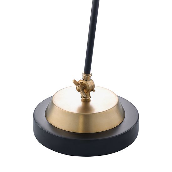 Лампа настольная pilwy, D21х65 см, золотистая/черная