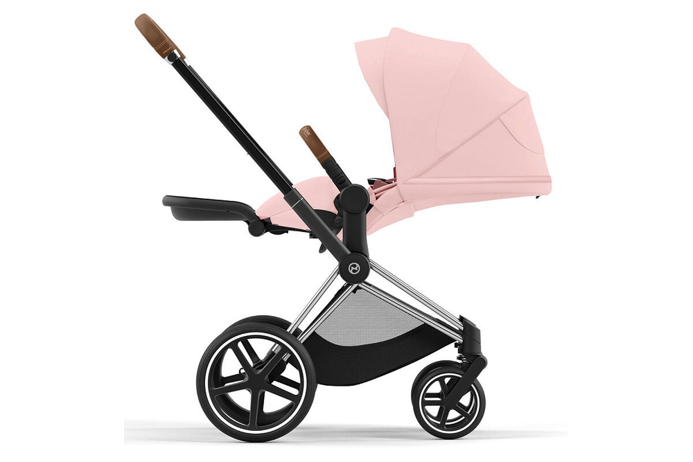 Коляска 2 в 1 Cybex Priam IV Peach Pink, шасси Chrome Brown