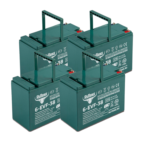 Комплект аккумуляторов RuTrike 6-EVF-38 48V40AH (AGM)