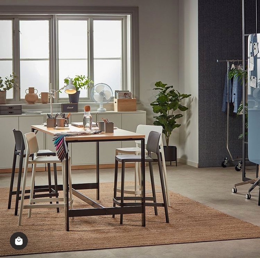 Стул пластиковый барный Papatya Joy-S Bar 75, тортора