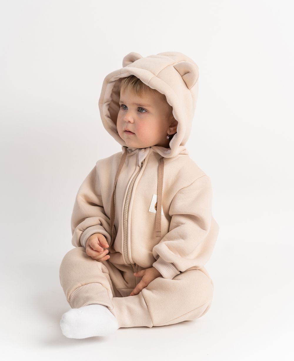 Комбинезон утепленный "Ягодка" (беж.)