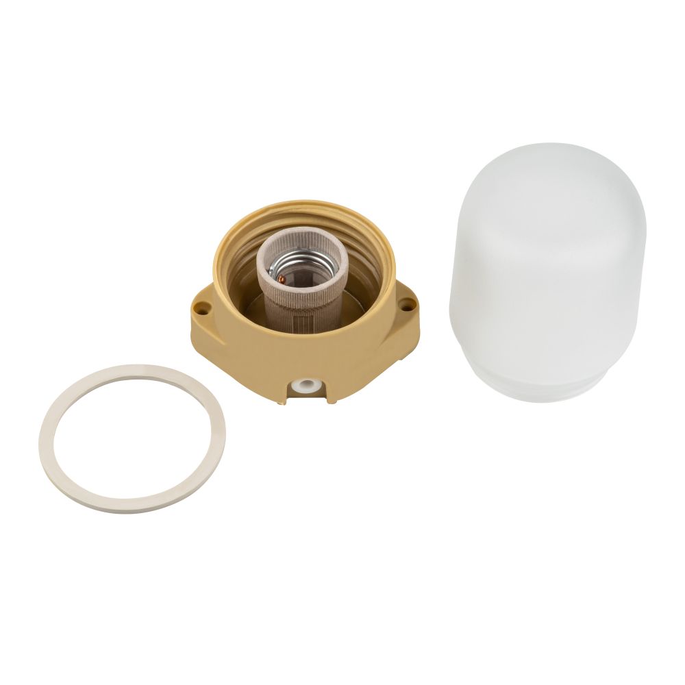 UWL-K01R 60W-E27 IP65 PINE Светильник влагозащищенный под лампу Е27. для бань и саун. до +125С. Цвет корпуса сосна. ТМ Uniel