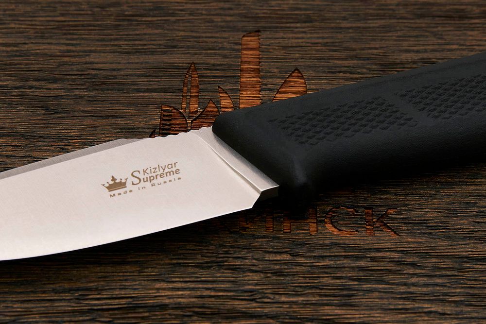 Нож туристический Kizlyar Supreme Baikal-M, клинок 105мм, сталь AUS-10Co, рукоять кратон