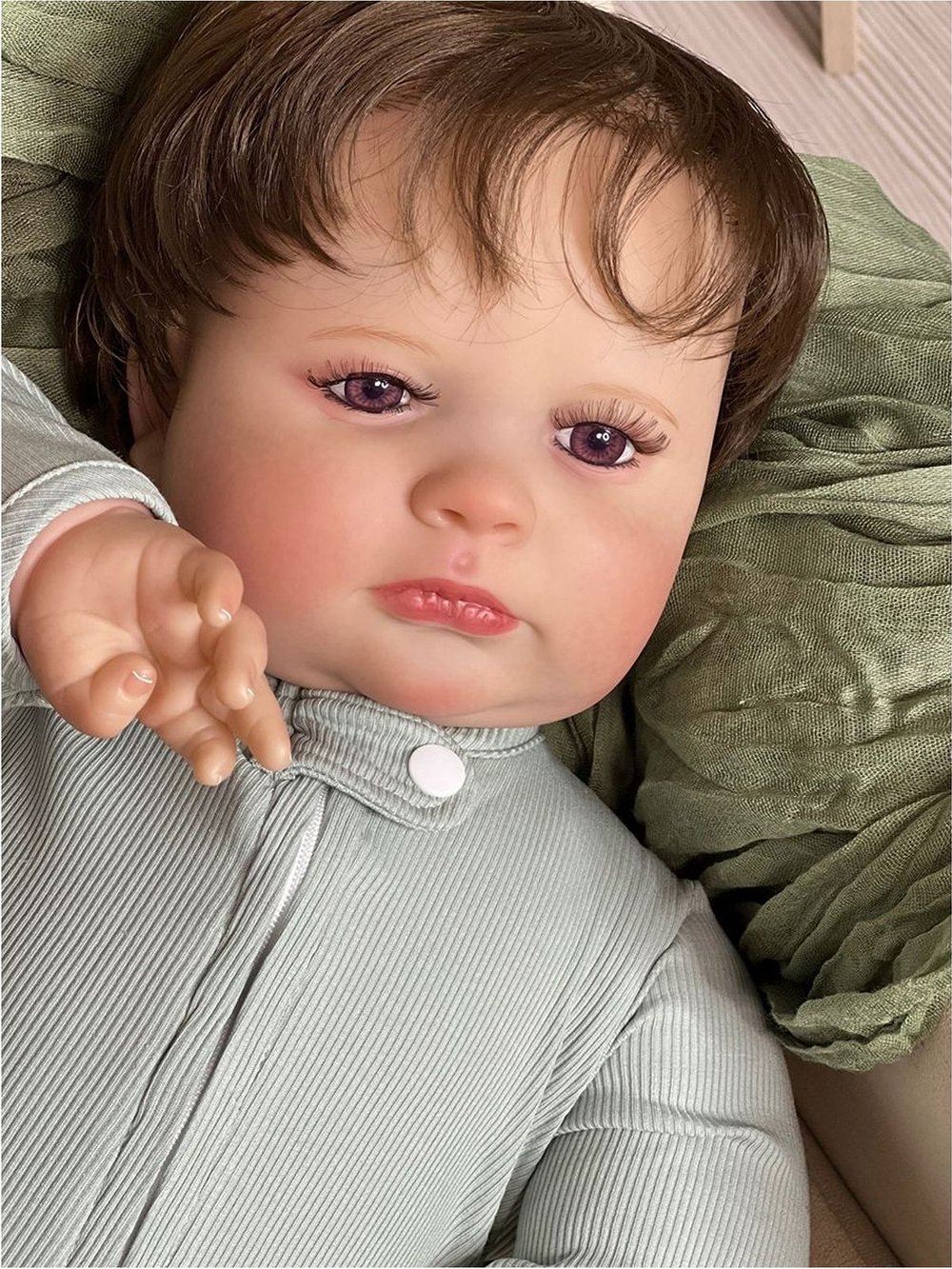 Кукла Реборн мягконабивная 60см в пакете (FA-036A)