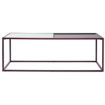 Столик журнальный mayen, 110х50 см, белый/сливовый