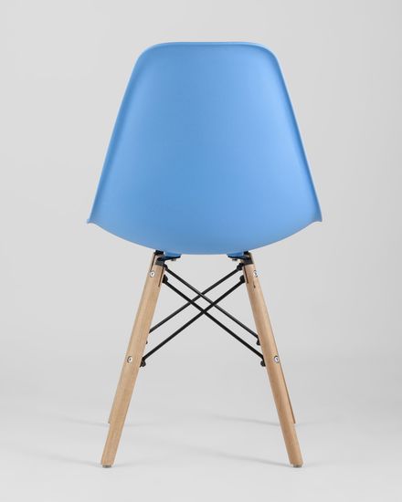 Стул Eames Style DSW голубой x4 (разборный каркас)