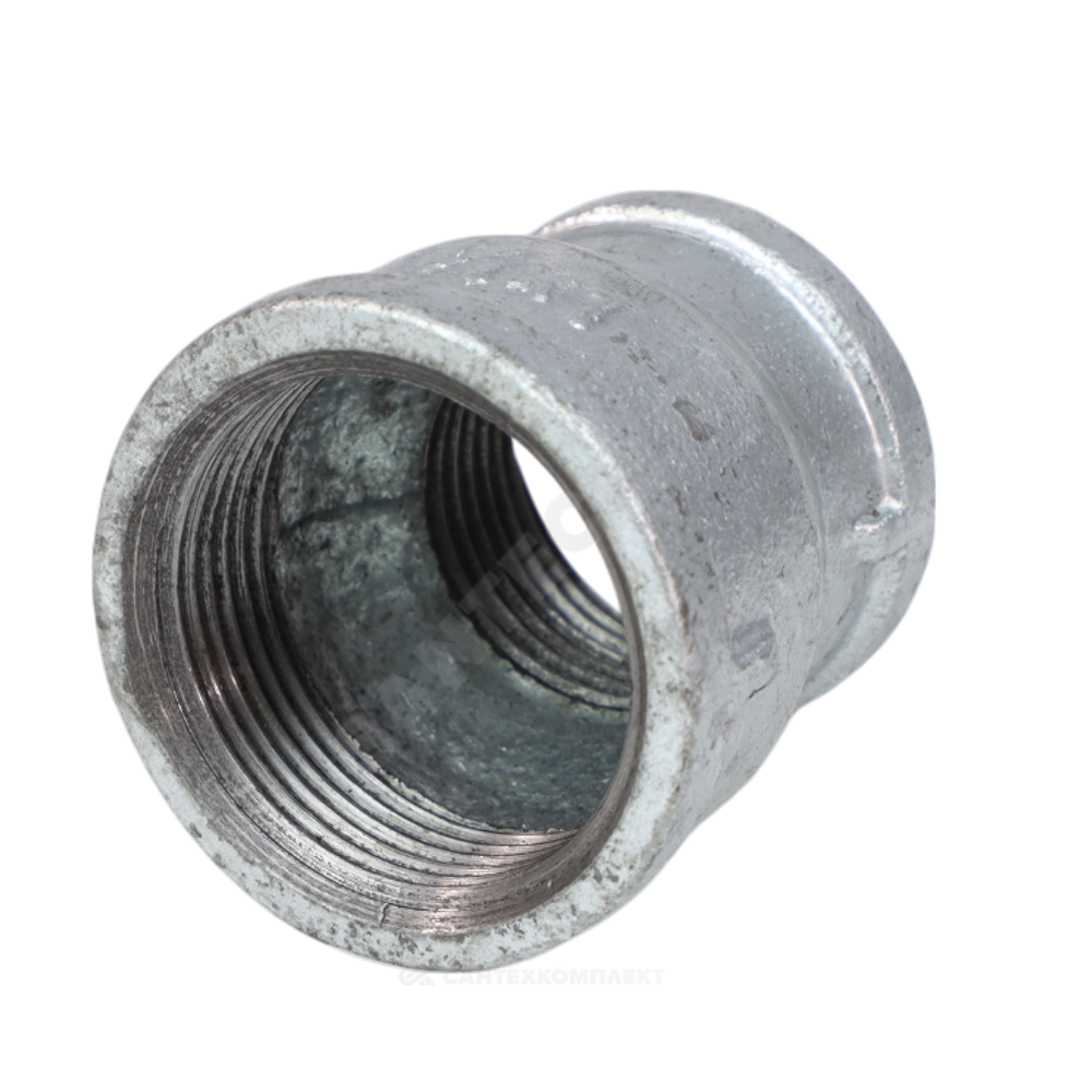 Муфта переходная чугун оц Ду 40х15 (1 1/2"х1/2") ВР Fittex PLUS
