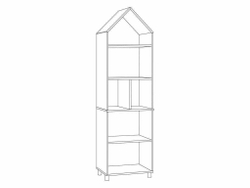 Эйп шкаф комбинированный 13.14 Белый/Дуб белый