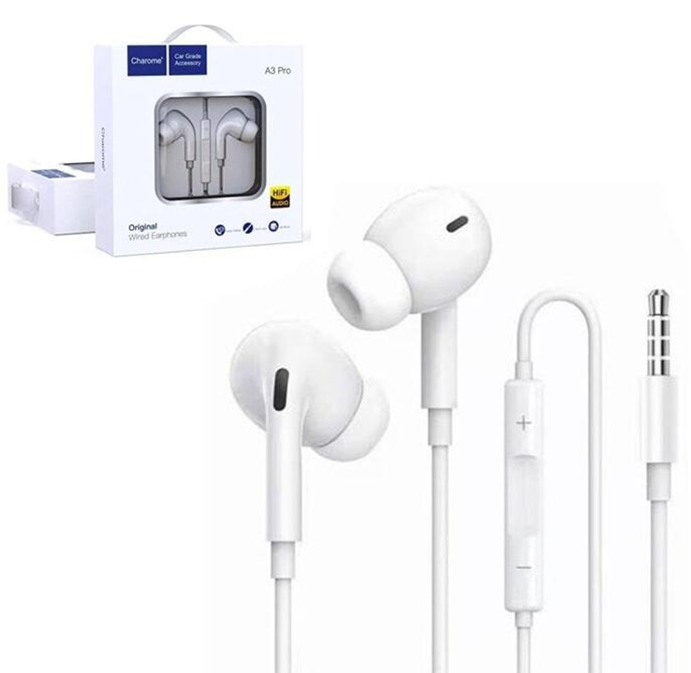 Наушники с микрофоном CHAROME A3 Pro (белый)