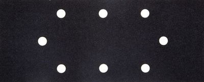 Лист шлиф. универсал. URAGAN ″Оптимален для мягких пород дерева″ 8 отверстий по линии, для ПШМ, P180, 93х230мм, 10шт