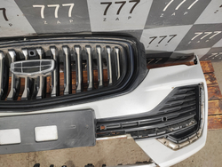 Бампер передний + решетка радиатора Geely Monjaro 21-нв Б/У Оригинал 6010173200