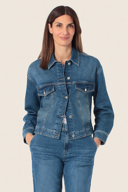 Джинсовая куртка из хлопка