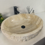 Каменная раковина из оникса Erozy White EO-04653 (62*52*16) 0215 из натурального камня