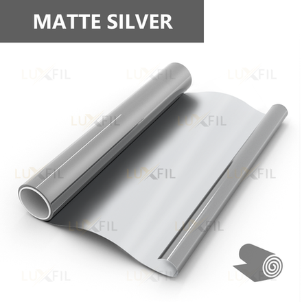 Пленка для окон декоративная MATTE SILVER LUXFIL, рулон (размер 1,524x30м.)