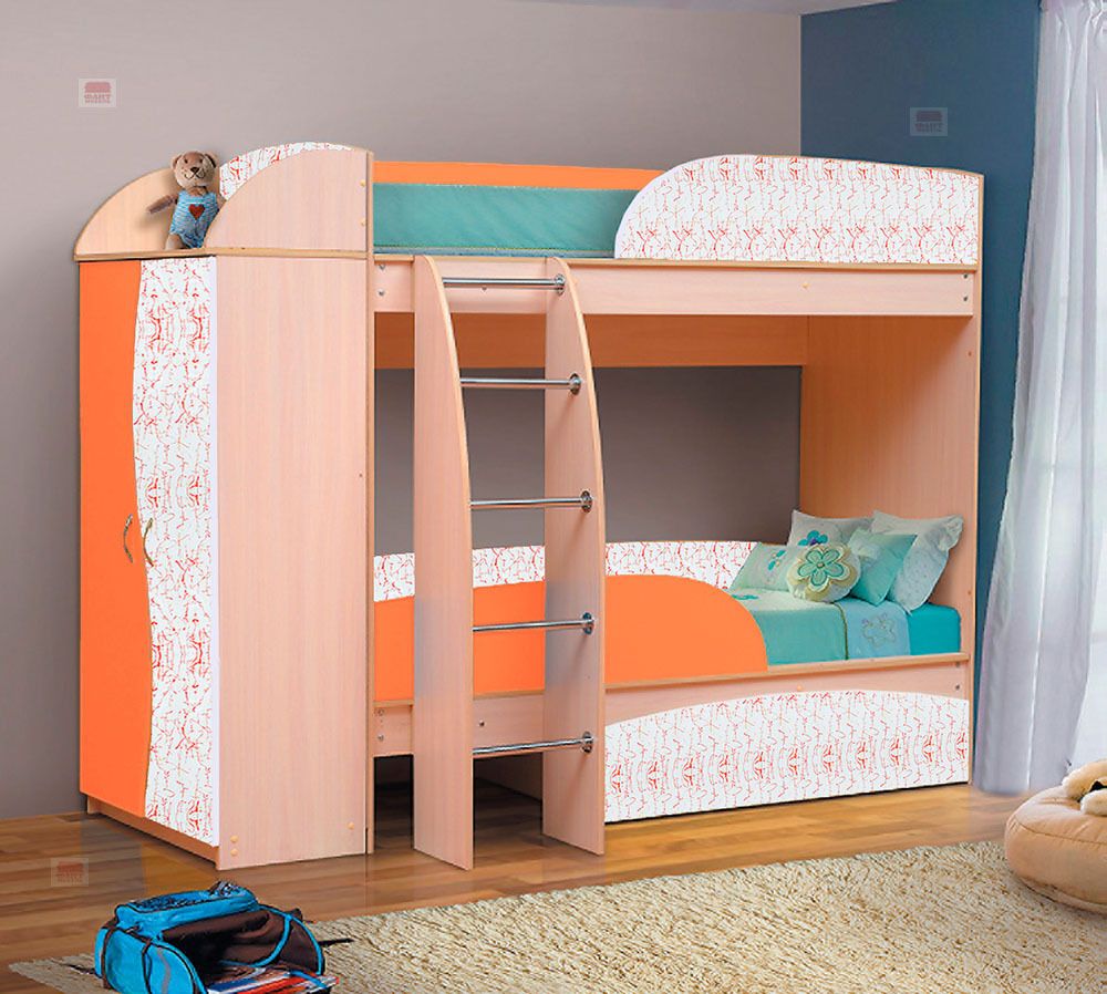 Уголок школьника "Омега  4а" (млечный дуб/шафран/арт шафран), ЛДСП/МДФ, Фант-мебель,г.Волжск