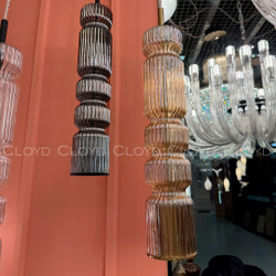 Подвесной светильник Cloyd HOW P1 / выс. 39 см - латунь - шампань (арт.11606)