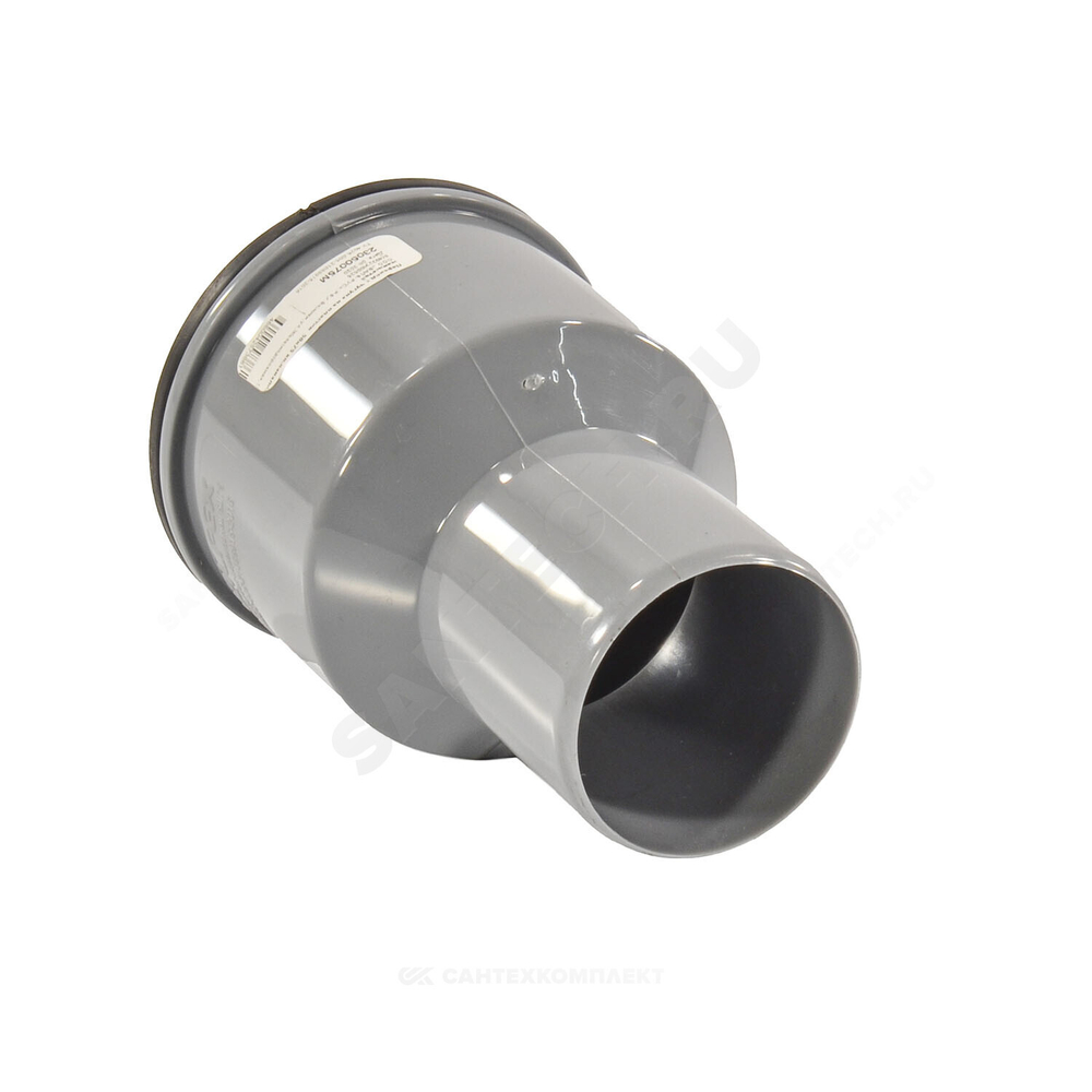 Переход PP-H на чугун серый BASE Дн 110х124 б/нап с манжетой VALFEX 23124110М