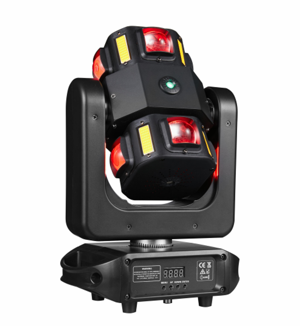 XLINE Light LED Wind Fire Дискотечный световой прибор с горизонтальным и вертикальным вращением.