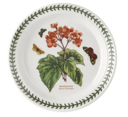 Portmeirion Тарелка для завтрака с бегонией из Ботанического сада 21,5 см (II сорт)
