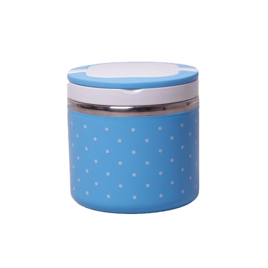 Ланч-бокс круглый 680 мл. Kamille КМ 2102 пластик, нержавеющая сталь